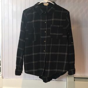 back and white flannel, Women’s, XL